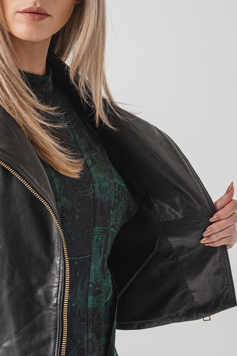 AllSaints Кожено яке слим Dalby - Pepit.bg