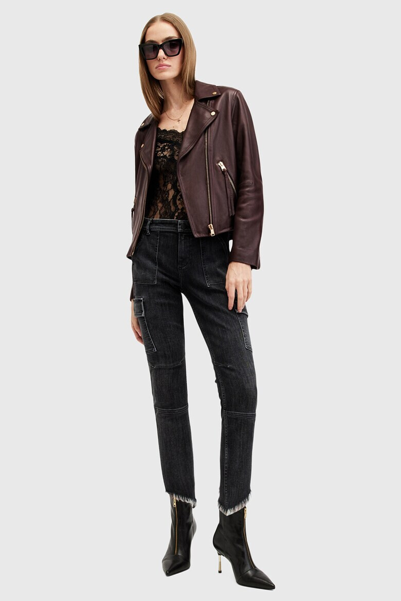 AllSaints Кожено слим яке Dalby - Pepit.bg
