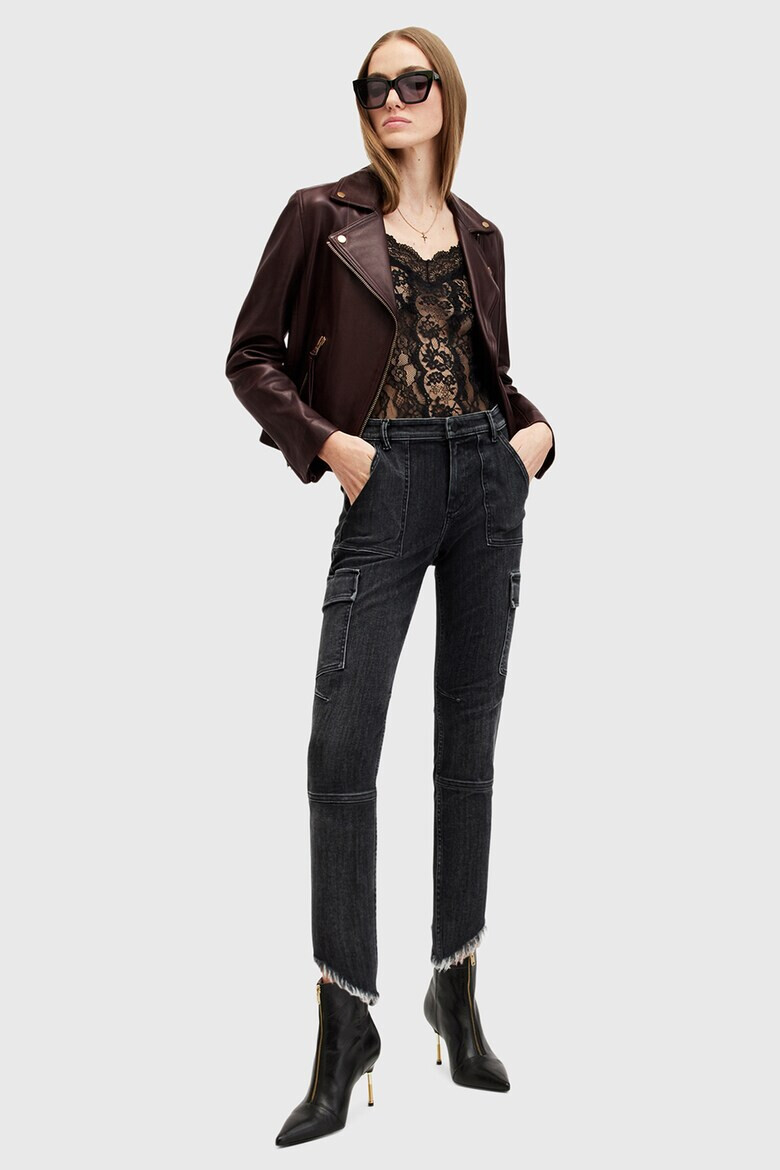 AllSaints Кожено слим яке Dalby - Pepit.bg