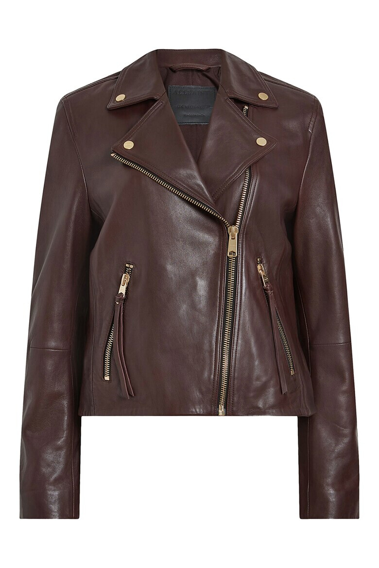 AllSaints Кожено слим яке Dalby - Pepit.bg