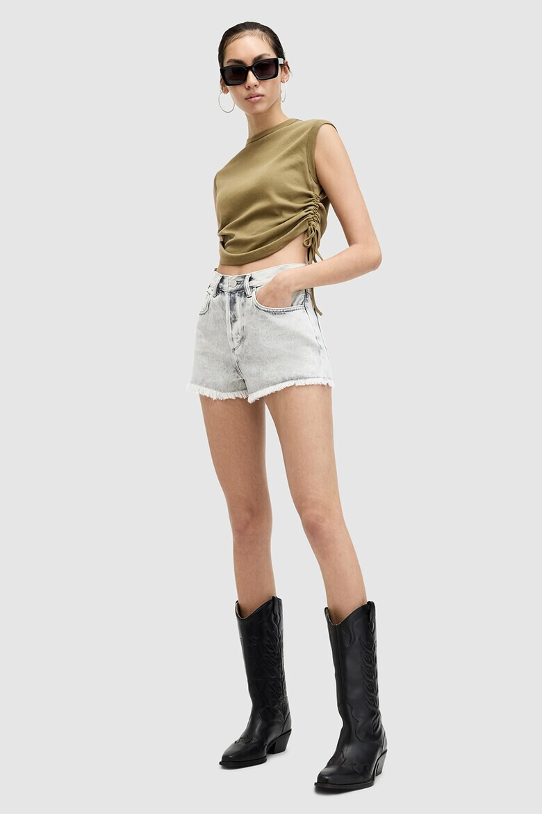 AllSaints Къс топ Sonny с връзки встрани - Pepit.bg