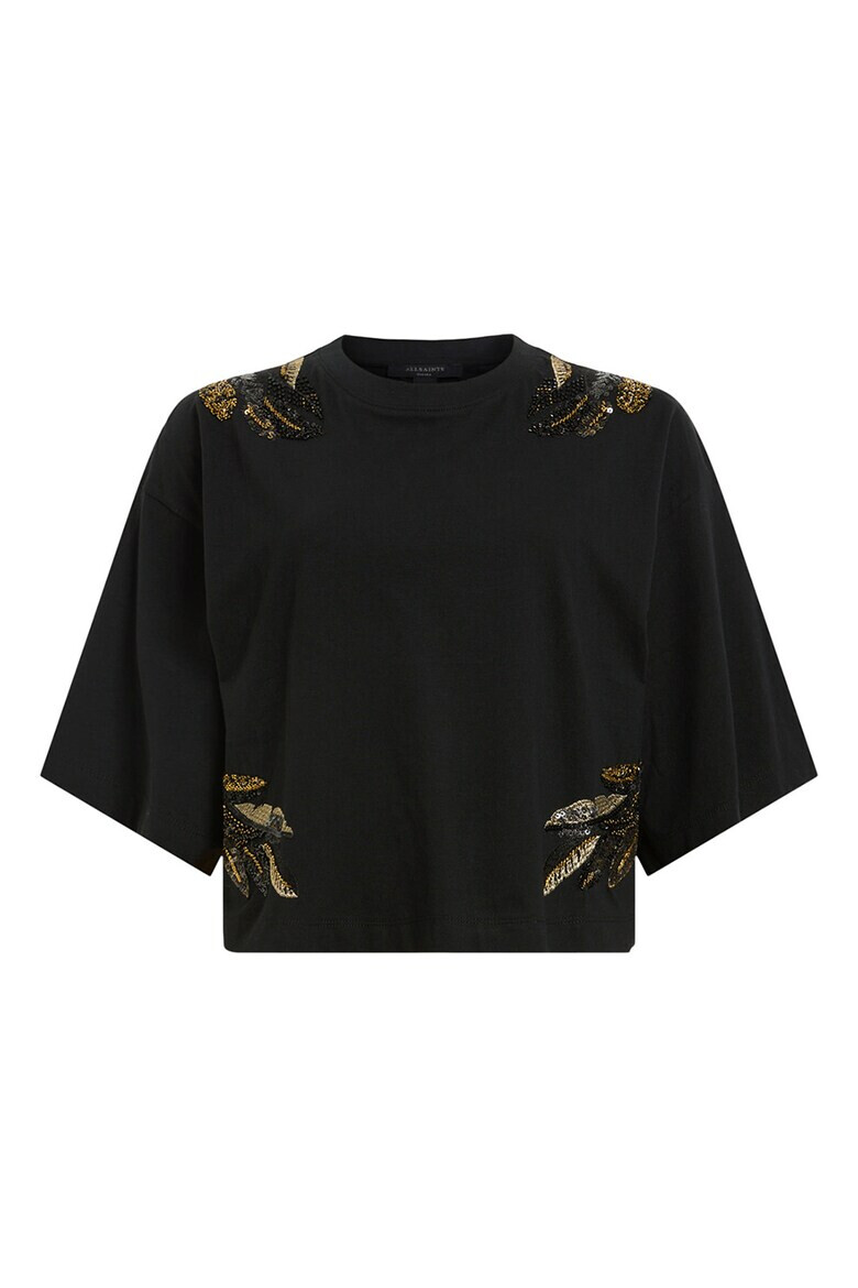 AllSaints Къса памучна тениска Mel - Pepit.bg