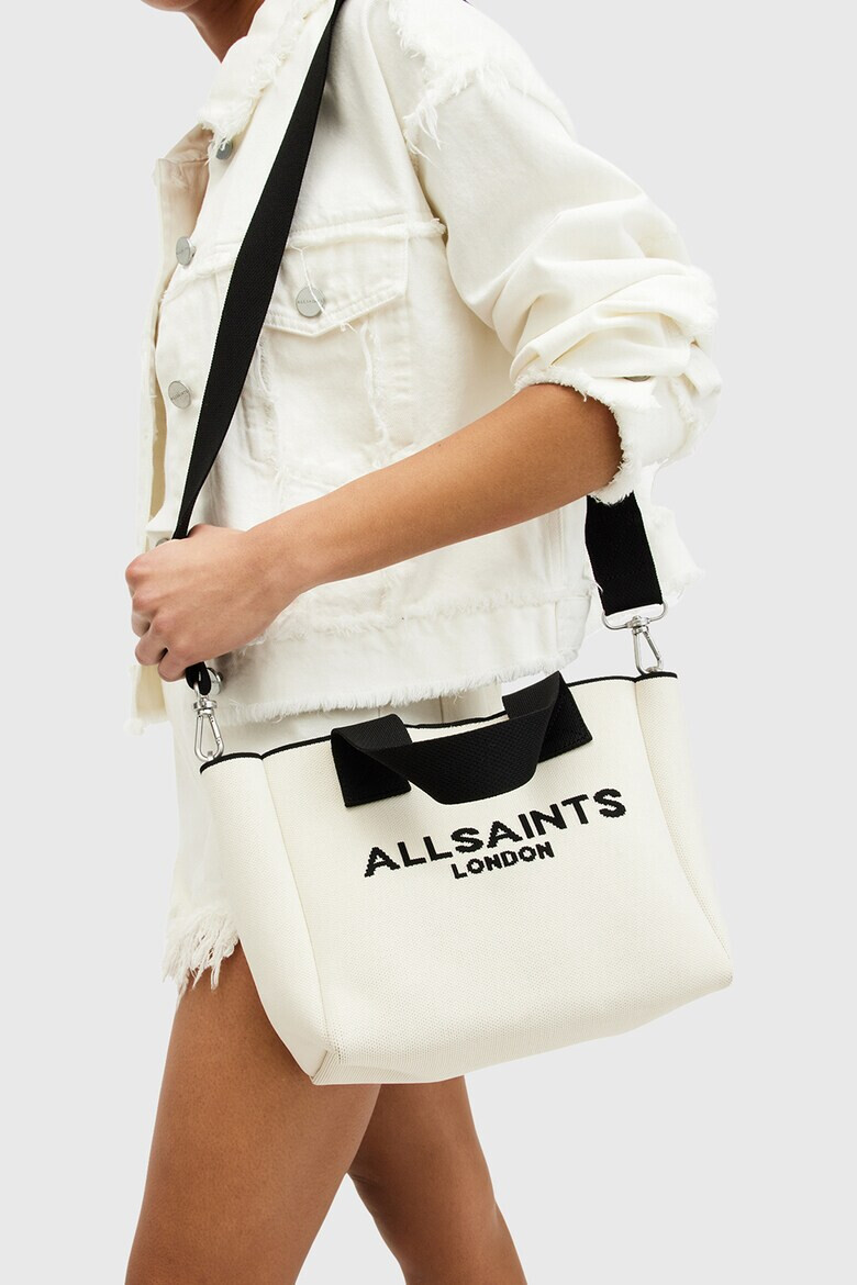 AllSaints Мини текстилна чанта Izzy с лого - Pepit.bg