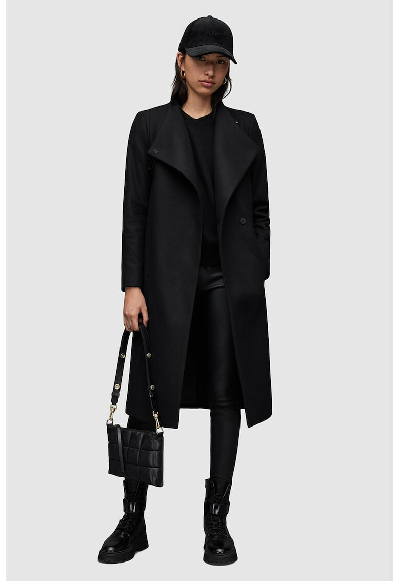 AllSaints Палто Riley с вълна - Pepit.bg