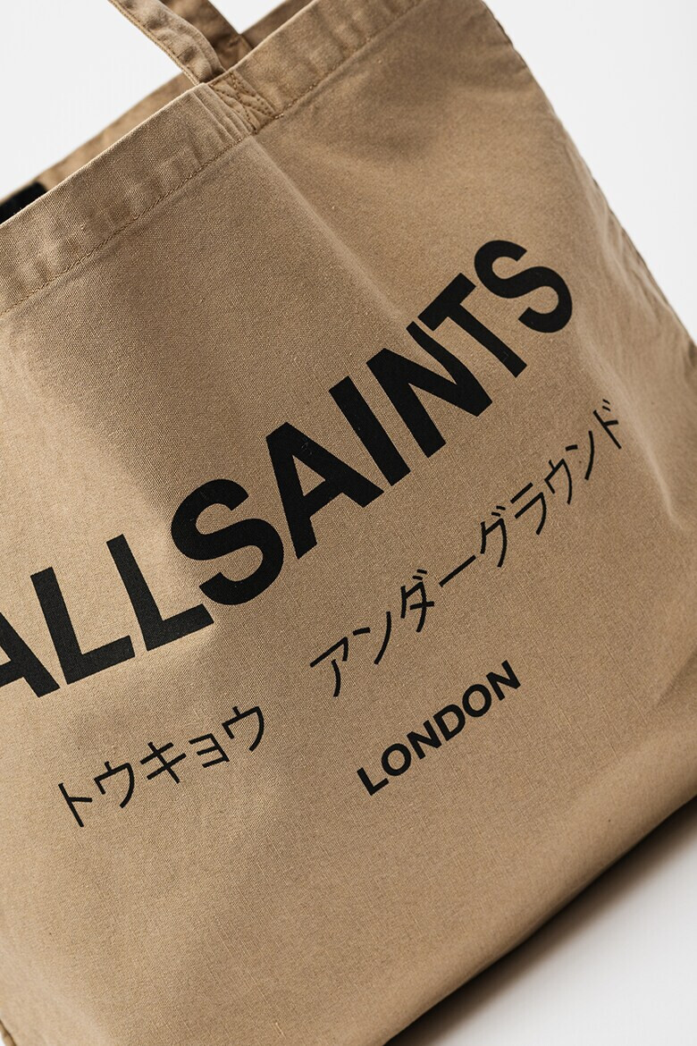 AllSaints Памучна чанта с лого - Pepit.bg