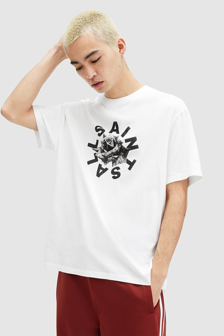 AllSaints Памучна тениска Daized с лого - Pepit.bg