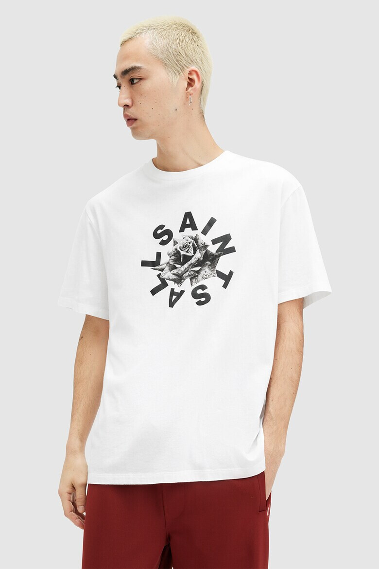 AllSaints Памучна тениска Daized с лого - Pepit.bg