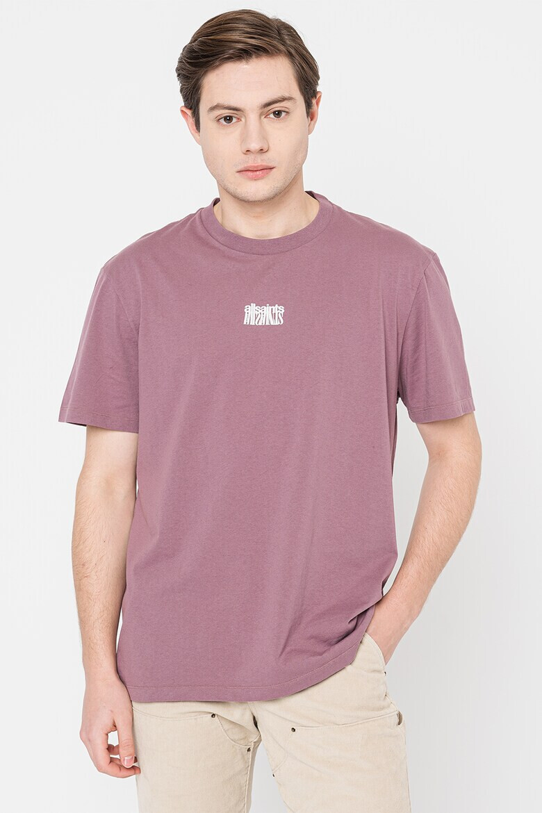 AllSaints Памучна тениска Refract - Pepit.bg