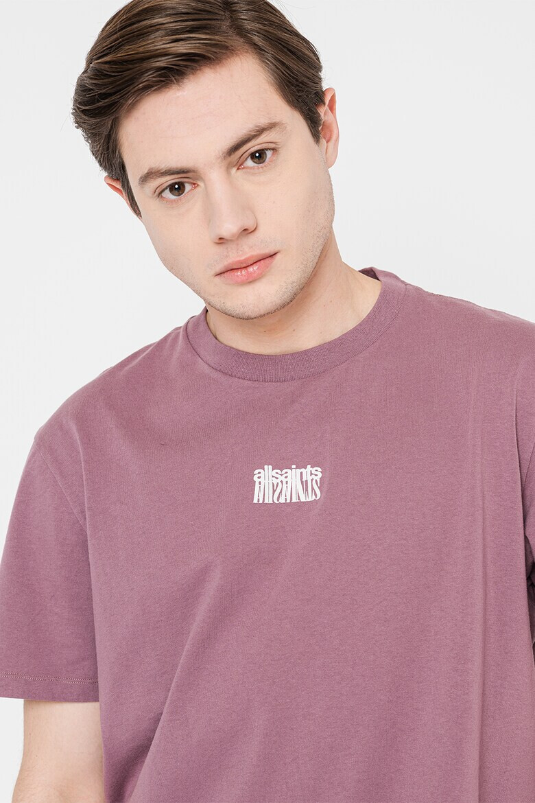 AllSaints Памучна тениска Refract - Pepit.bg