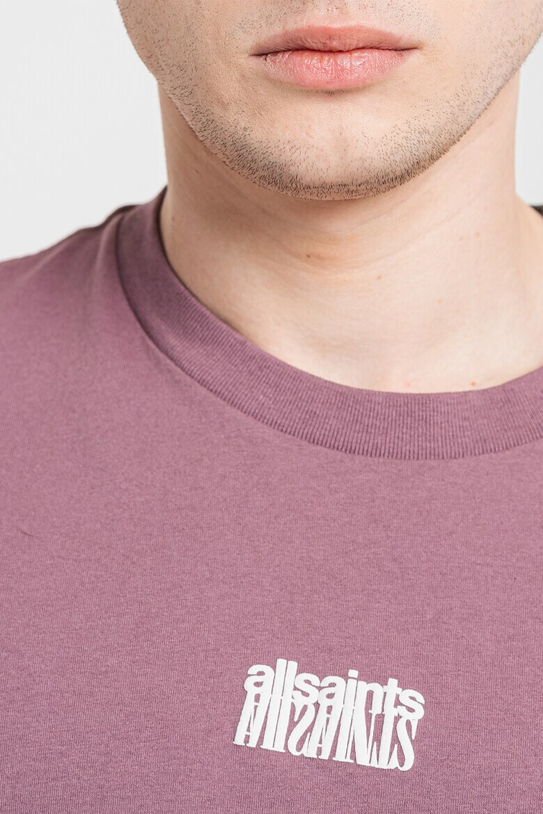 AllSaints Памучна тениска Refract - Pepit.bg