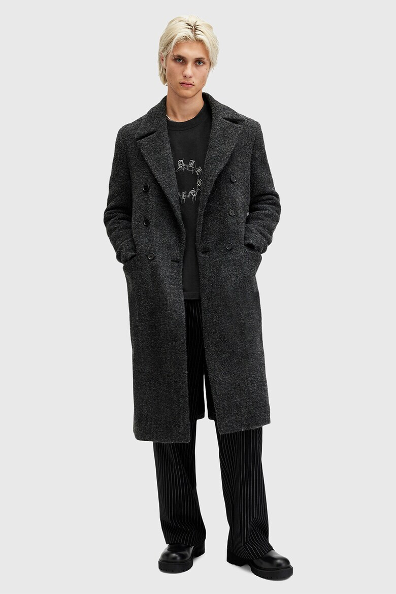 AllSaints Памучна тениска с лого - Pepit.bg