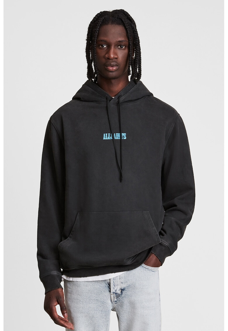 AllSaints Памучно худи с лого - Pepit.bg