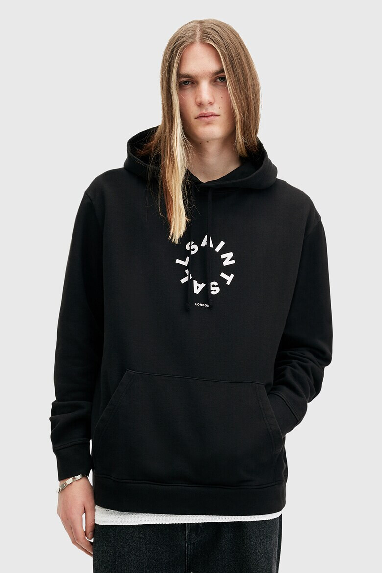 AllSaints Памучно худи с лого - Pepit.bg
