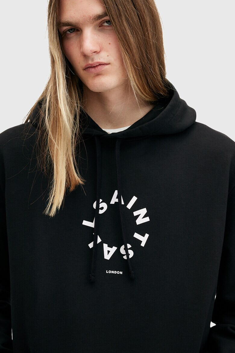 AllSaints Памучно худи с лого - Pepit.bg