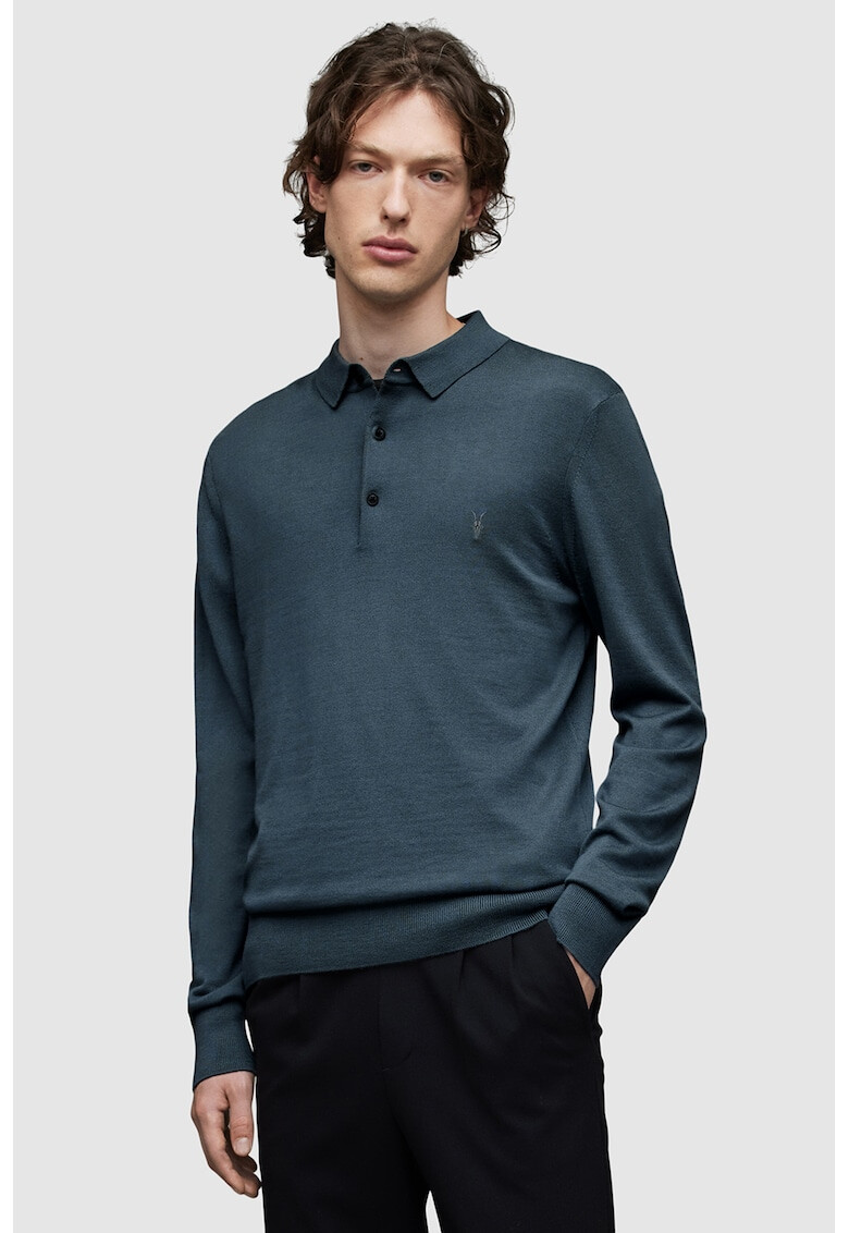 AllSaints Поло Mode от мерино - Pepit.bg