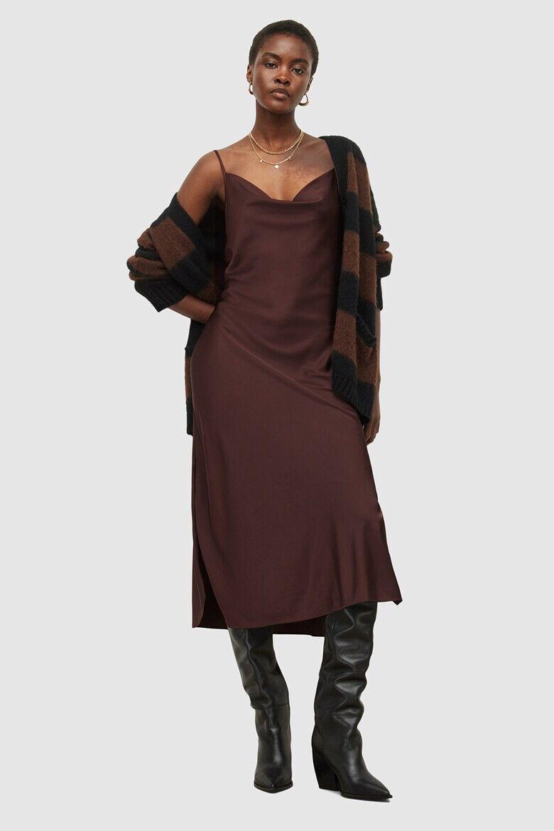 AllSaints Рокля Hadley с цепки встрани - Pepit.bg