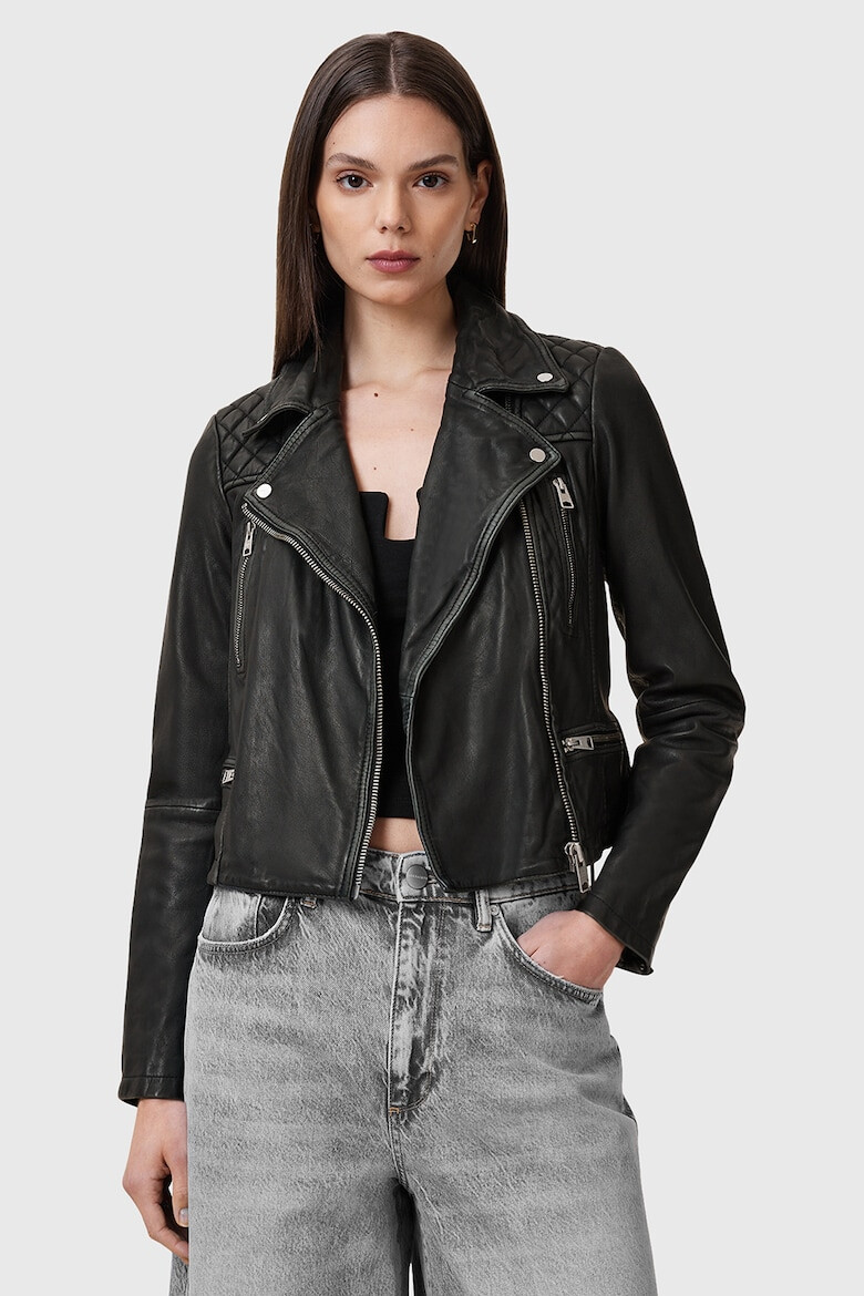 AllSaints Слим кожено яке - Pepit.bg