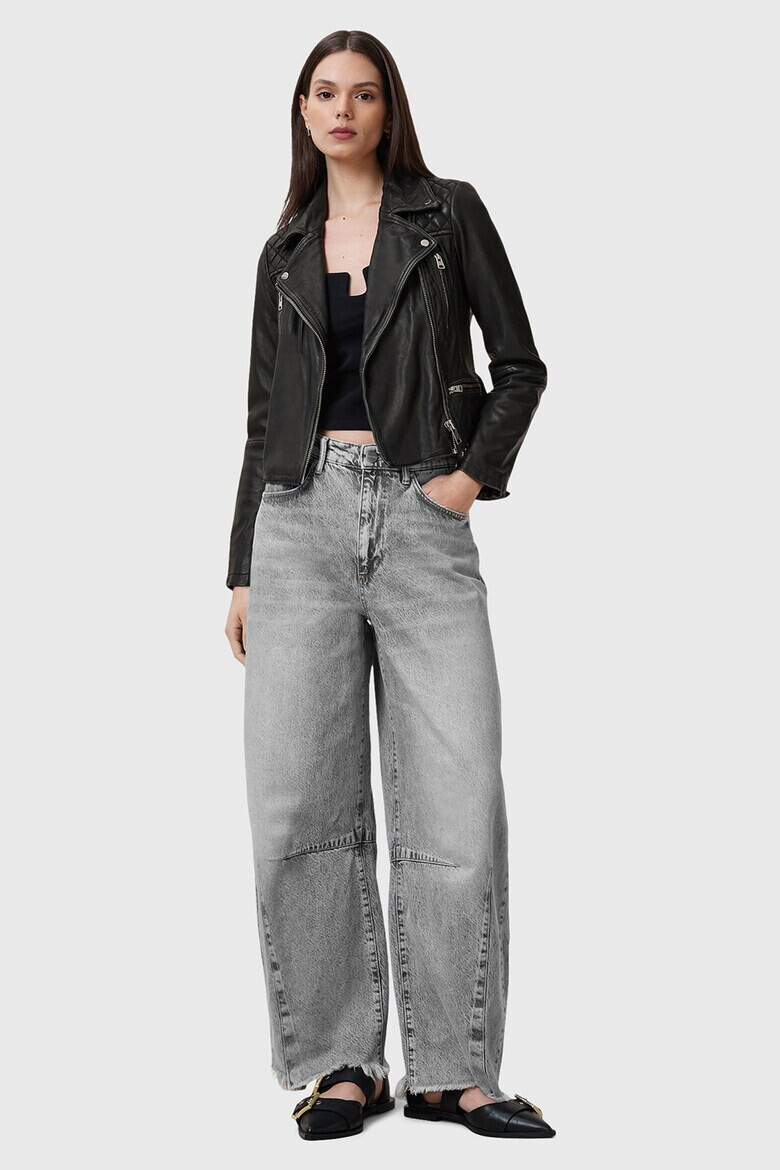 AllSaints Слим кожено яке - Pepit.bg