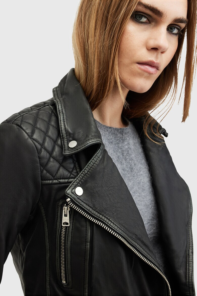 AllSaints Слим кожено яке - Pepit.bg