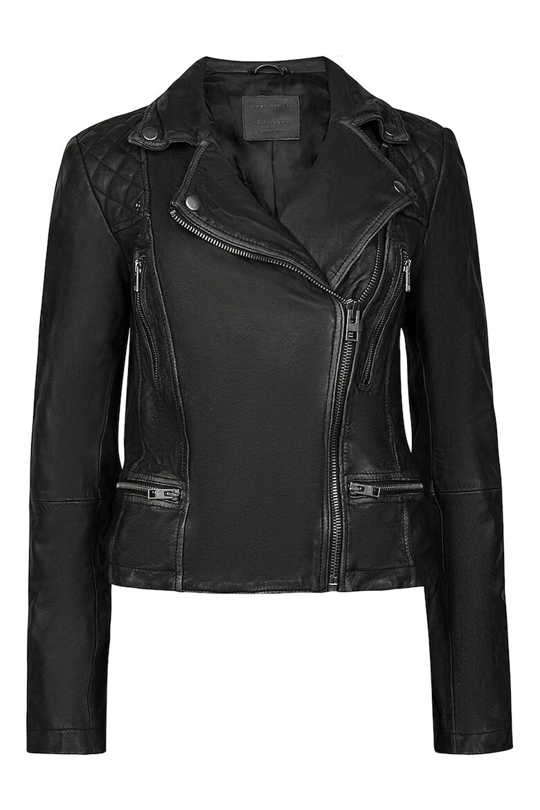 AllSaints Слим кожено яке - Pepit.bg