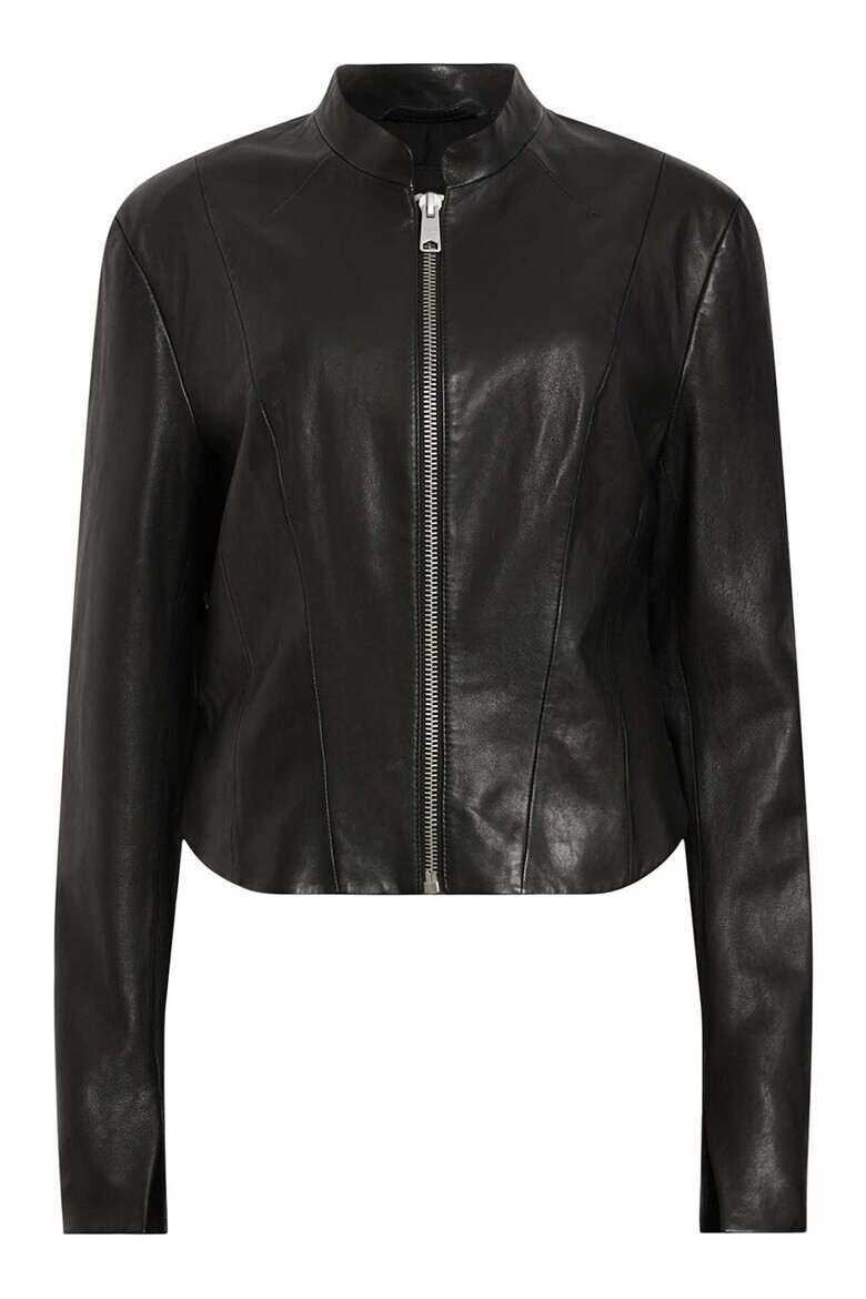 AllSaints Слим кожено яке Sadler - Pepit.bg