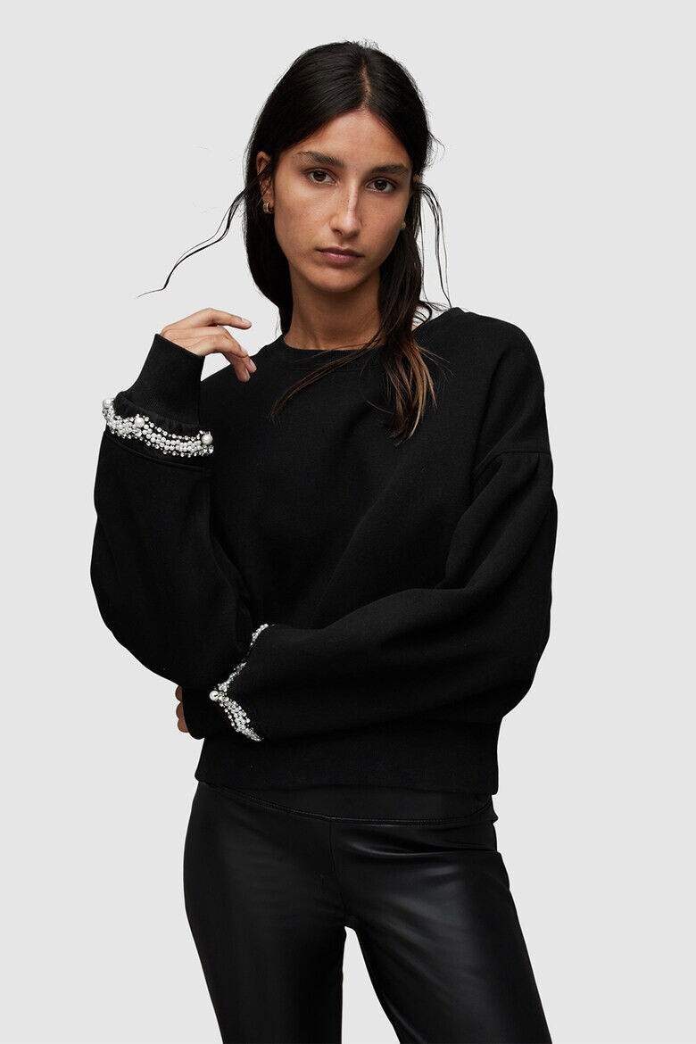 AllSaints Суитшърт Robin с перли - Pepit.bg