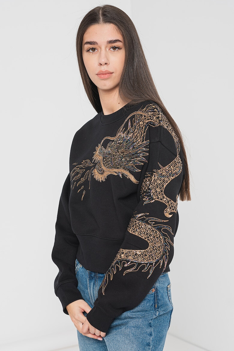 AllSaints Суитшърт с бродерия - Pepit.bg