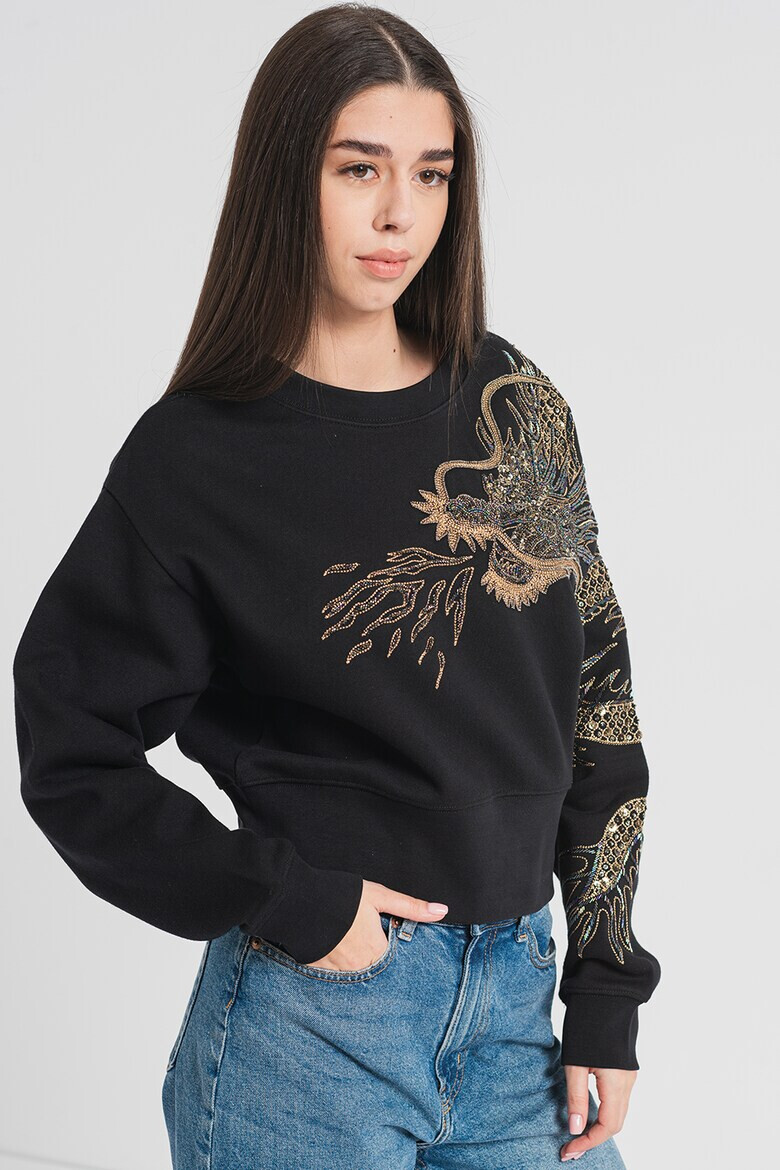 AllSaints Суитшърт с бродерия - Pepit.bg