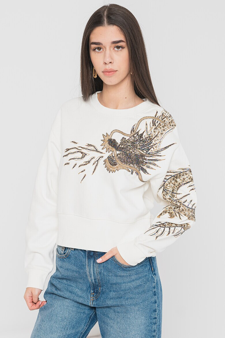 AllSaints Суитшърт с бродерия - Pepit.bg