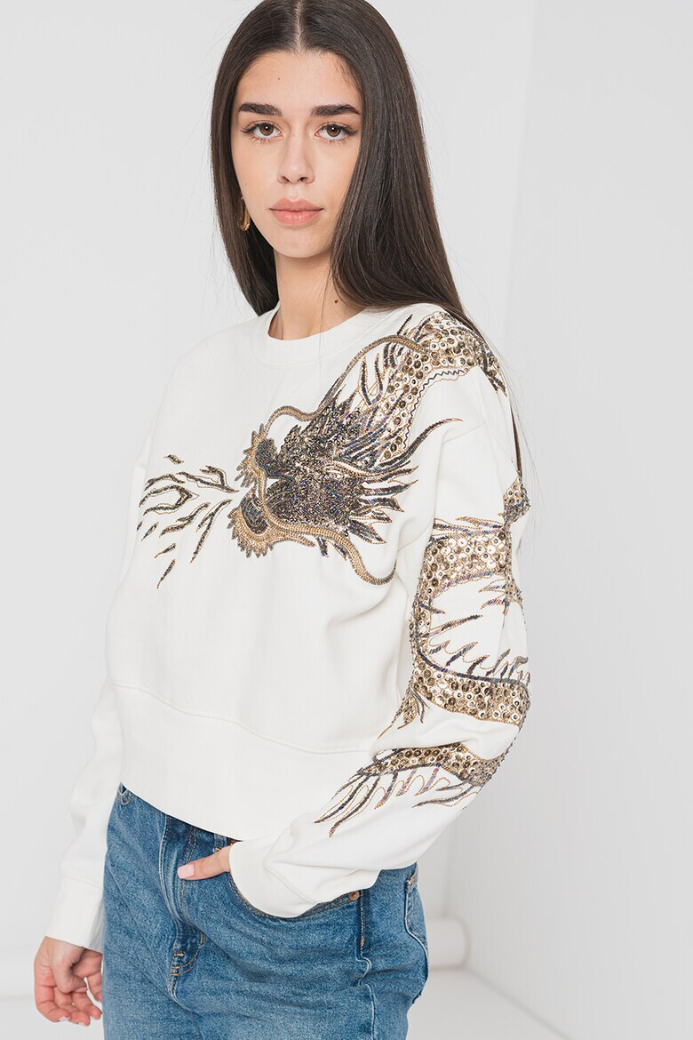 AllSaints Суитшърт с бродерия - Pepit.bg
