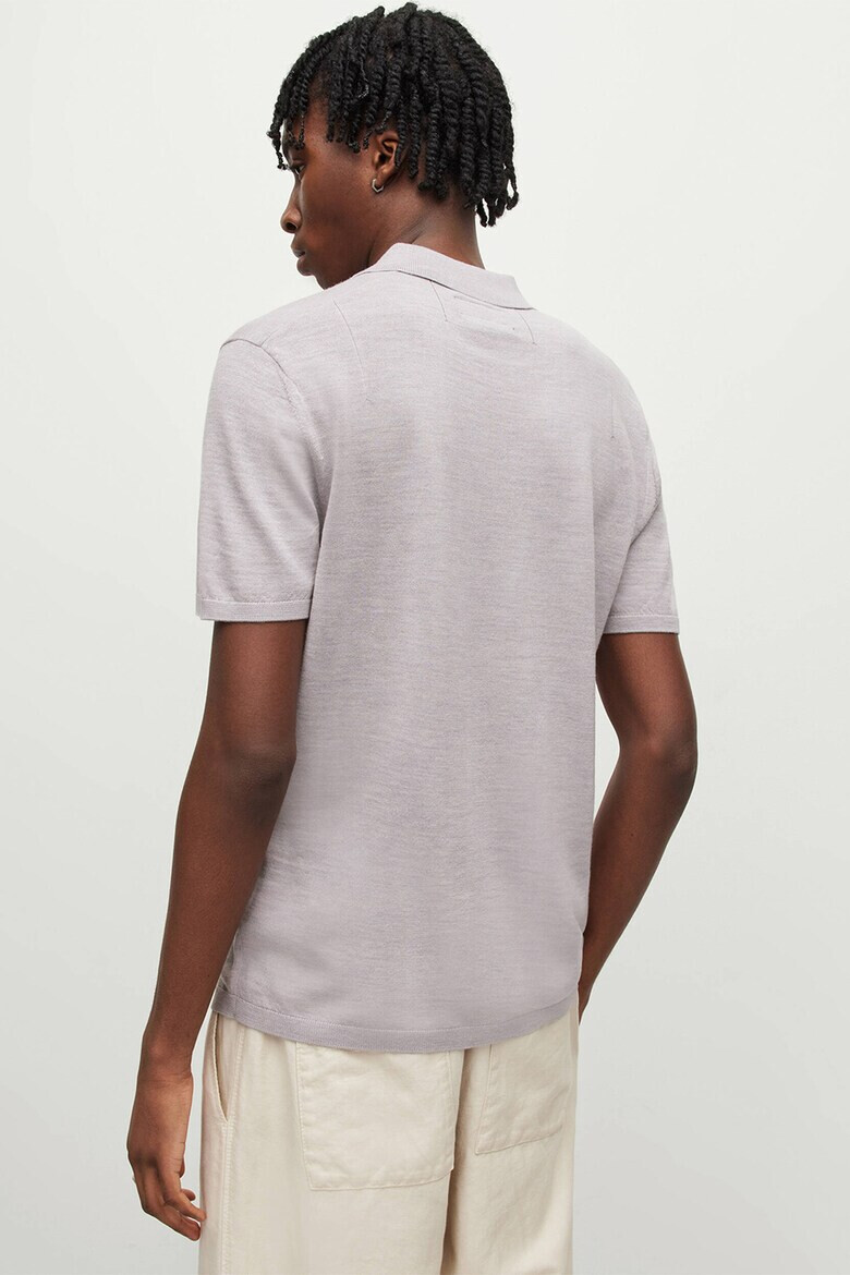 AllSaints Тениска от мерино Mode с яка - Pepit.bg