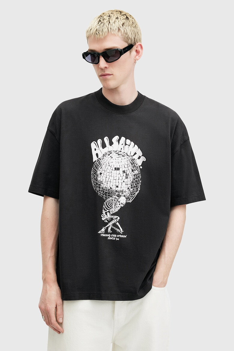 AllSaints Тениска с графична шарка - Pepit.bg