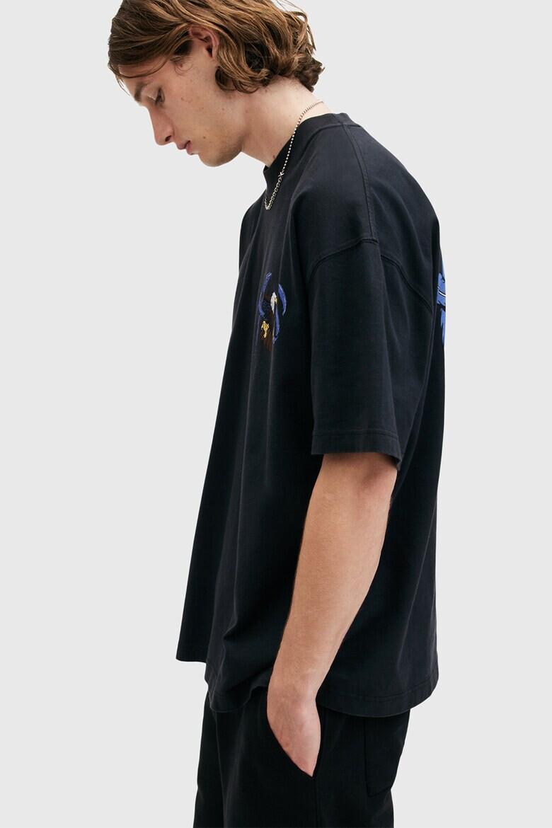 AllSaints Тениска с шарка на гърба - Pepit.bg