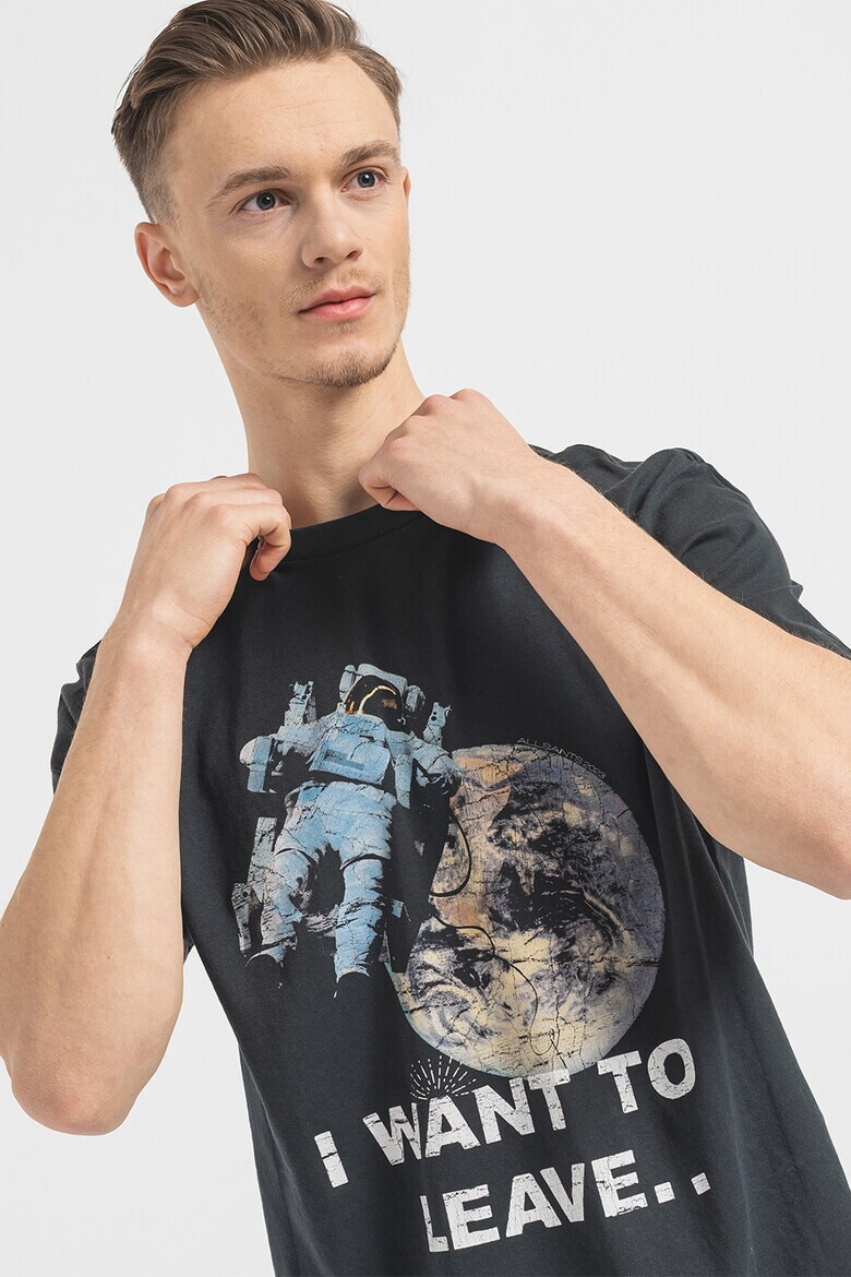 AllSaints Тениска Transcend с щампа - Pepit.bg