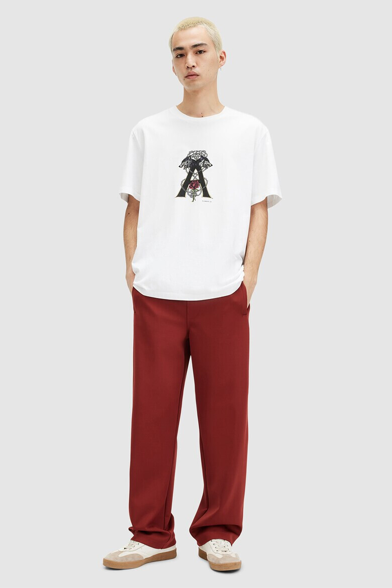 AllSaints Тениска Wulfane с фигурална шарка - Pepit.bg