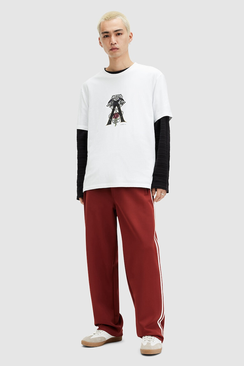 AllSaints Тениска Wulfane с фигурална шарка - Pepit.bg