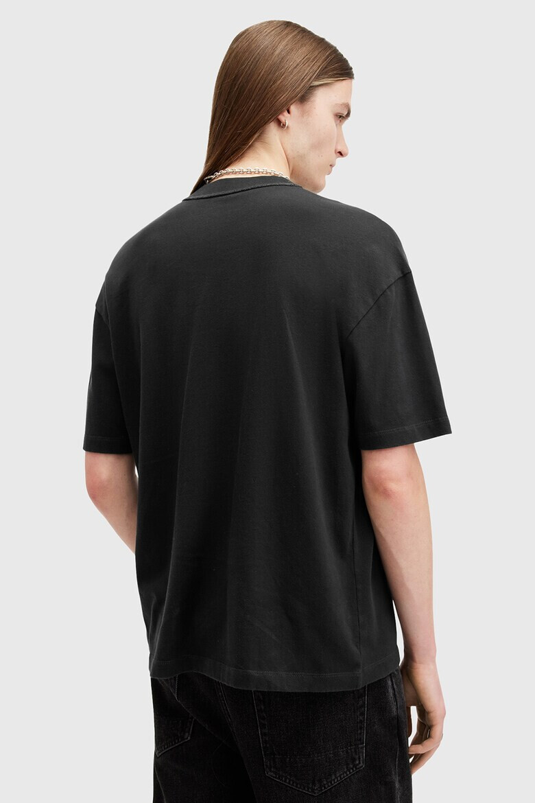 AllSaints Уголемена памучна тениска Morph Skull - Pepit.bg