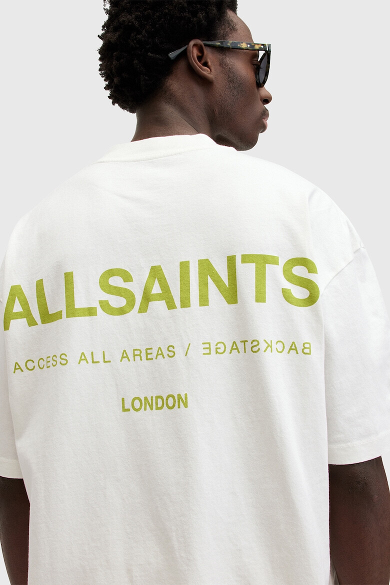 AllSaints Уголемена тениска Access с лого на гърба - Pepit.bg