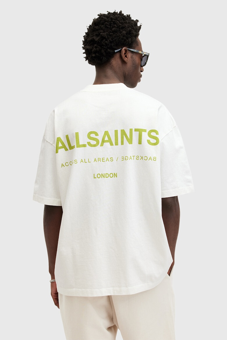 AllSaints Уголемена тениска Access с лого на гърба - Pepit.bg