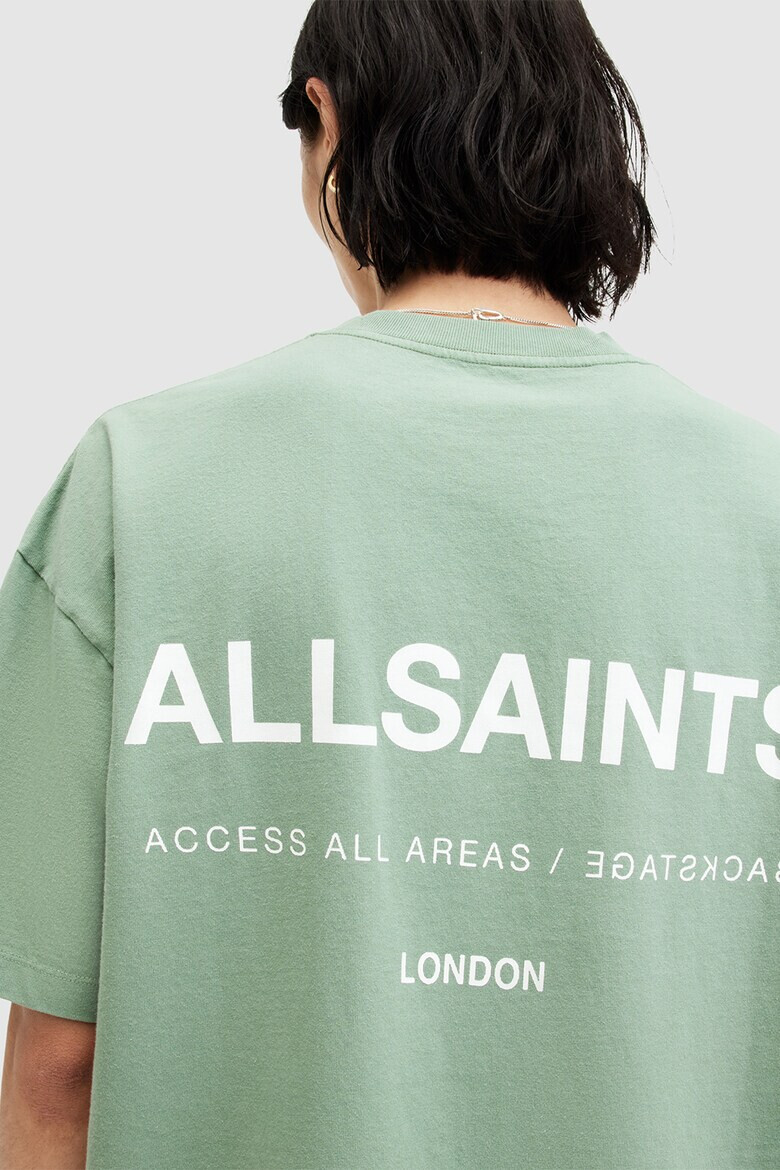 AllSaints Уголемена тениска Access с лого на гърба - Pepit.bg