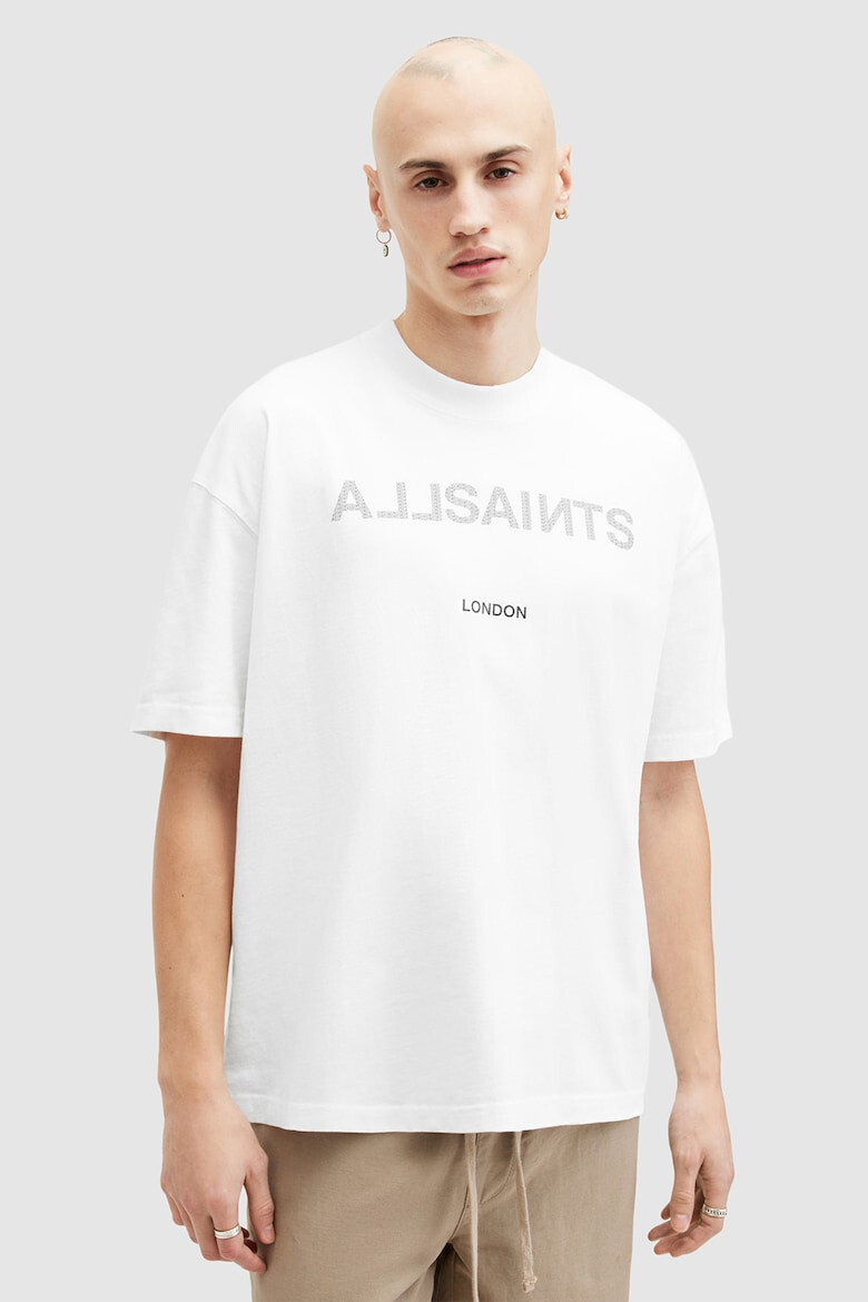 AllSaints Уголемена тениска Cutout с лого - Pepit.bg
