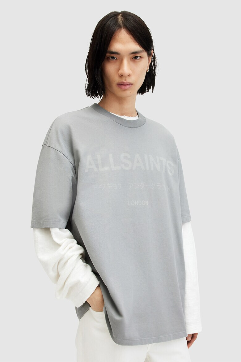 AllSaints Уголемена тениска Laser с лого - Pepit.bg