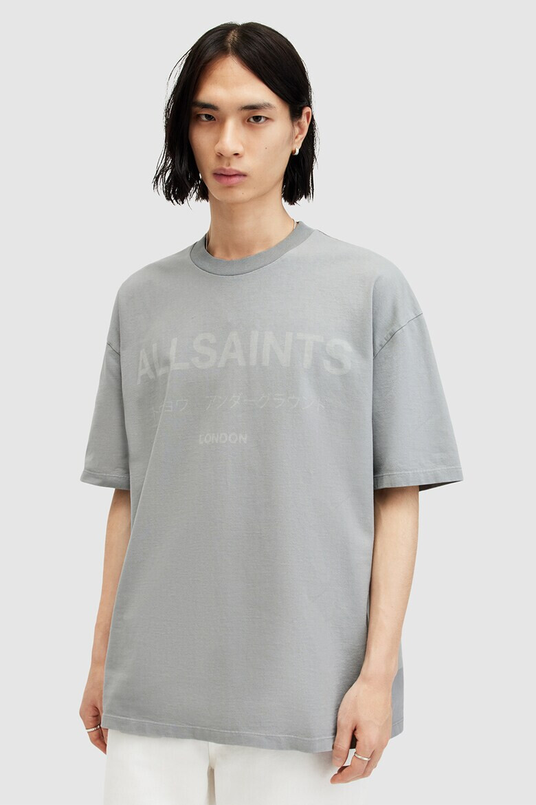 AllSaints Уголемена тениска Laser с лого - Pepit.bg