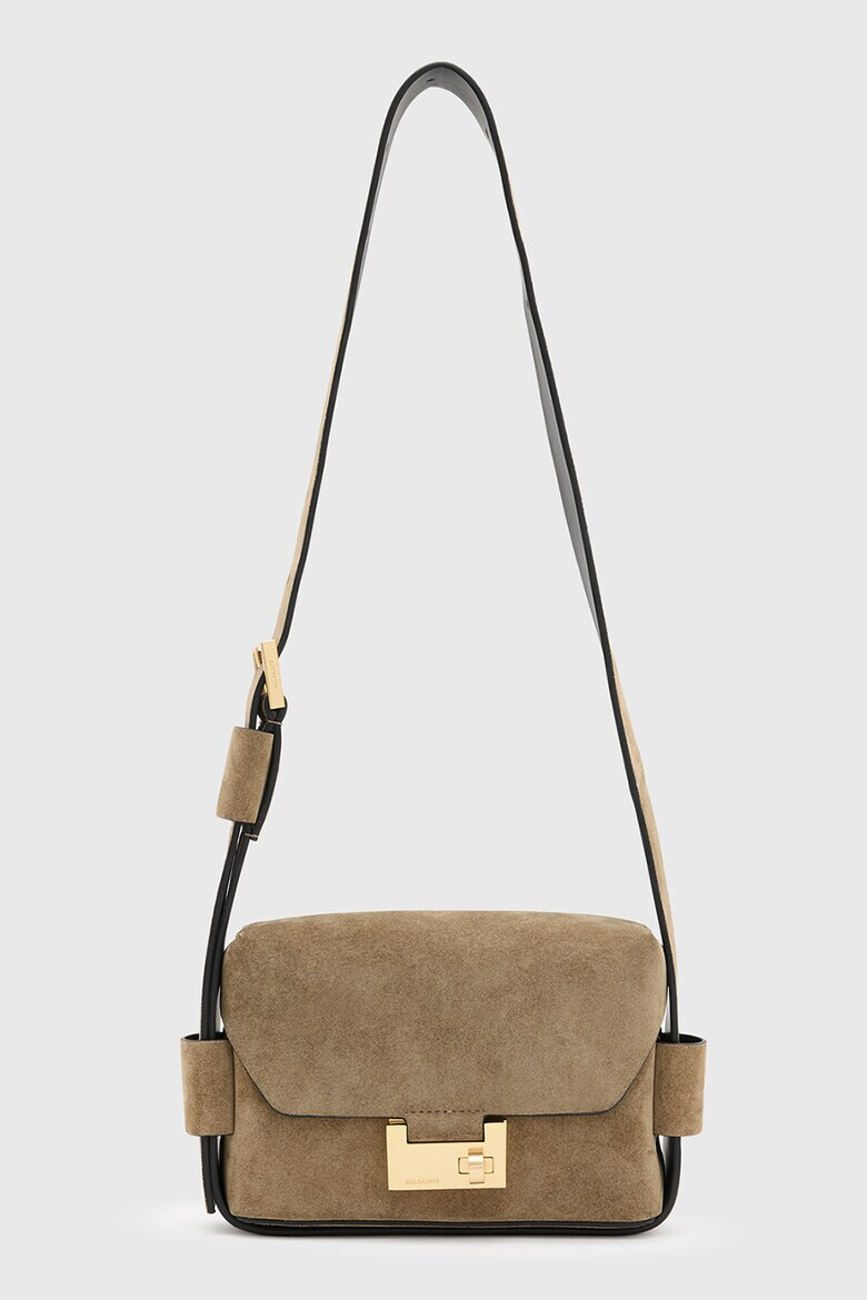 AllSaints Велурена чанта Frankie - Pepit.bg