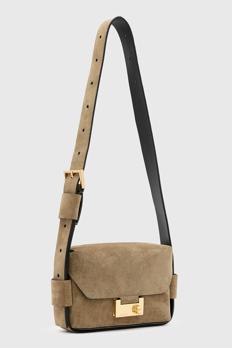 AllSaints Велурена чанта Frankie - Pepit.bg
