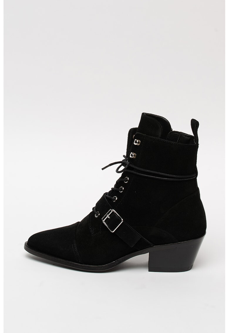 AllSaints Велурени боти Katy - Pepit.bg