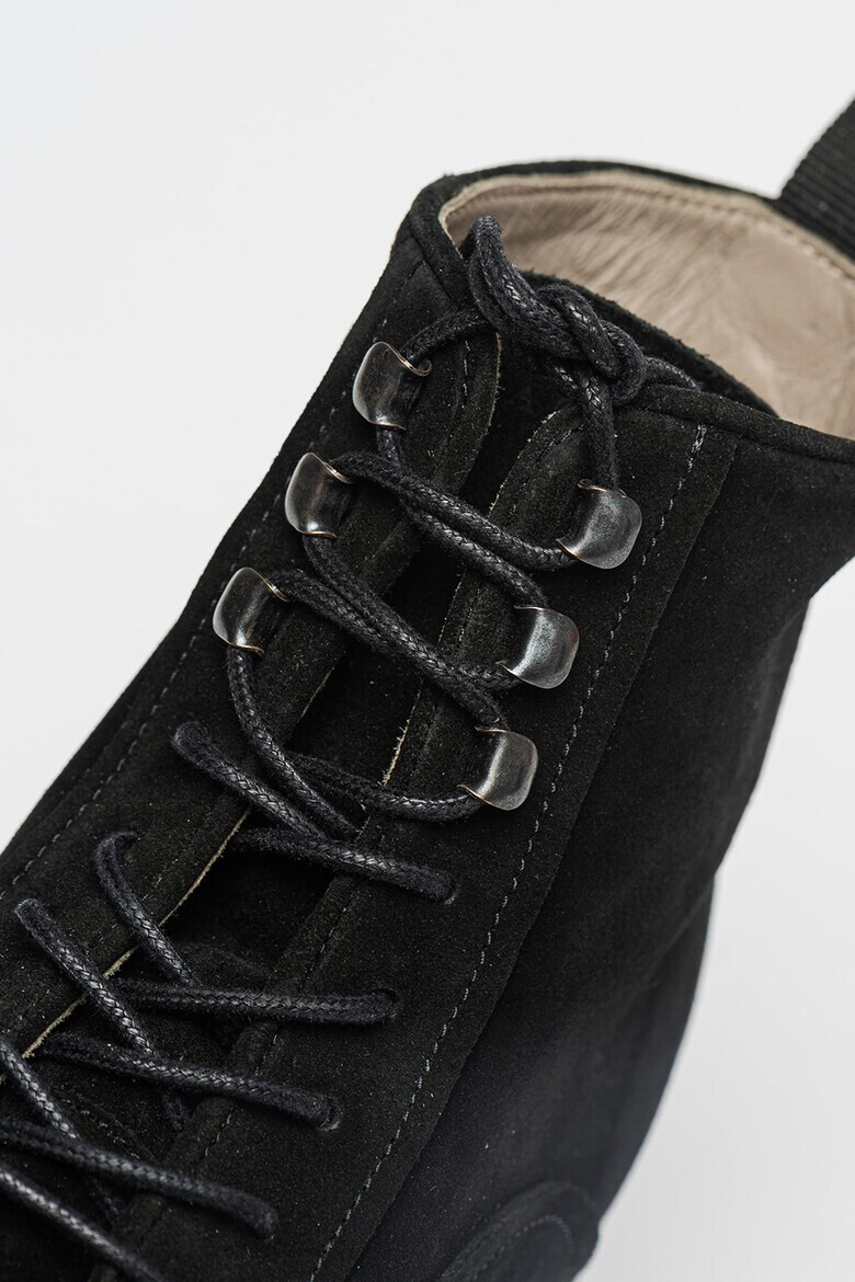 AllSaints Велурени боти Kyle - Pepit.bg