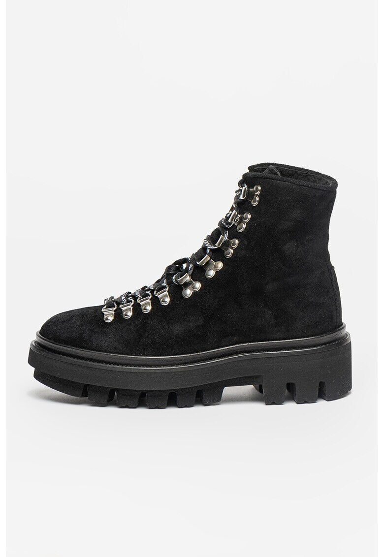 AllSaints Велурени боти Wanda - Pepit.bg
