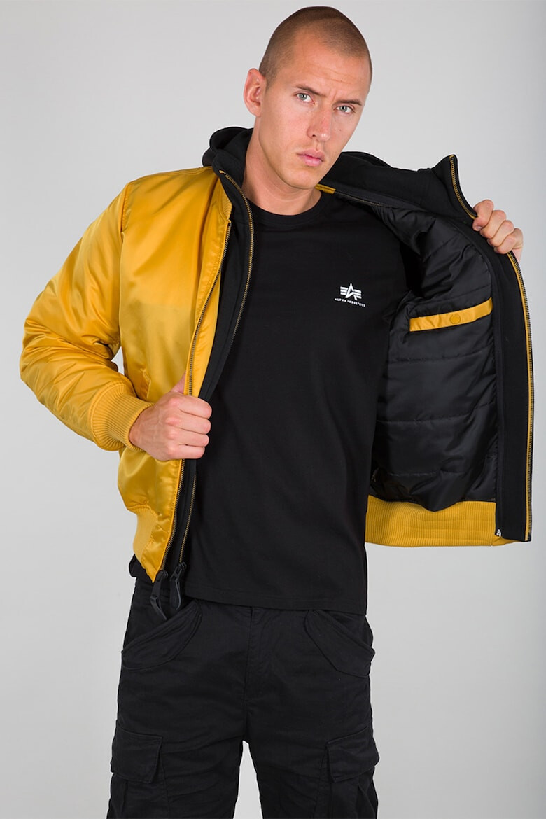 ALPHA INDUSTRIES Яке бомбър с джобове с капси - Pepit.bg