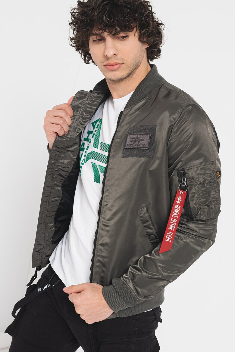 ALPHA INDUSTRIES Яке бомбър с лого - Pepit.bg